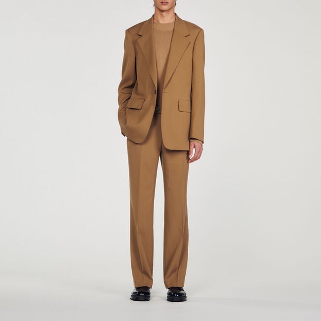 Chaqueta de traje de lana