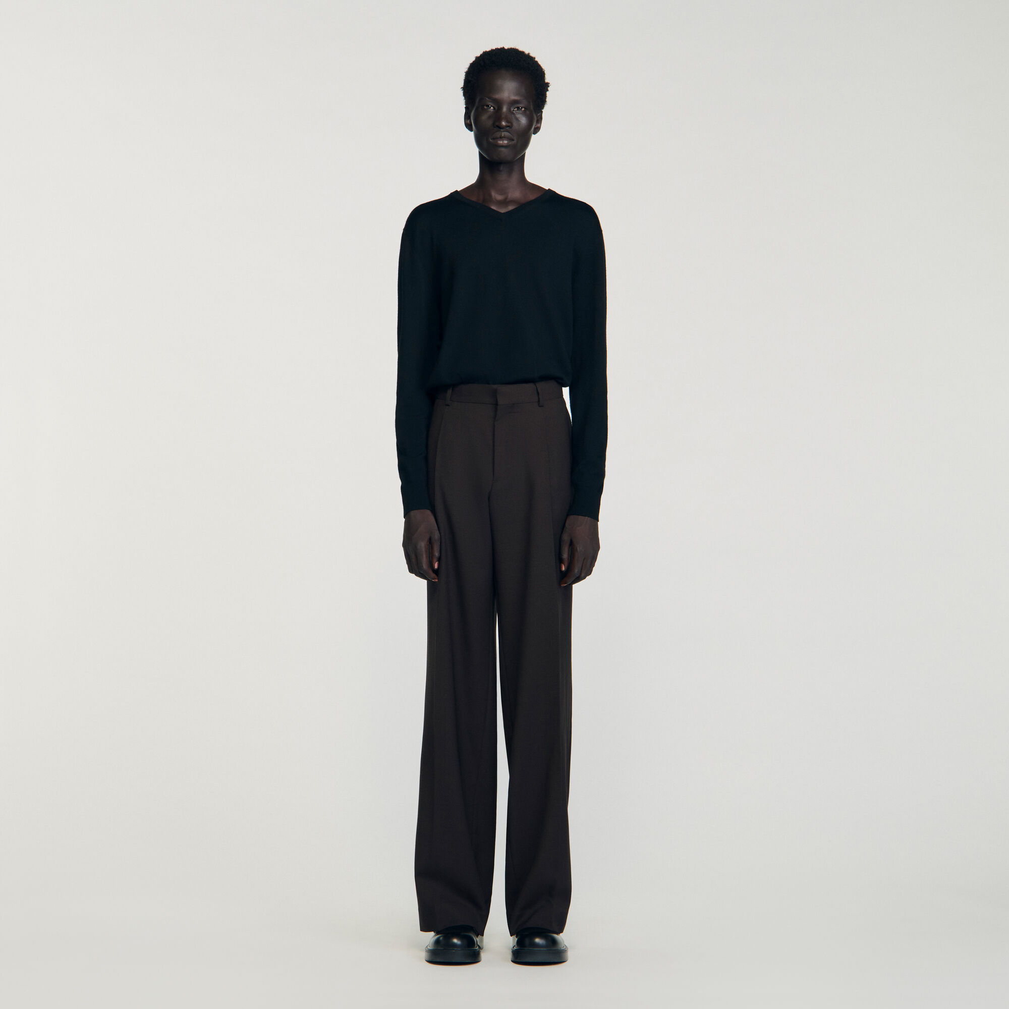 Pantalón de traje en lana