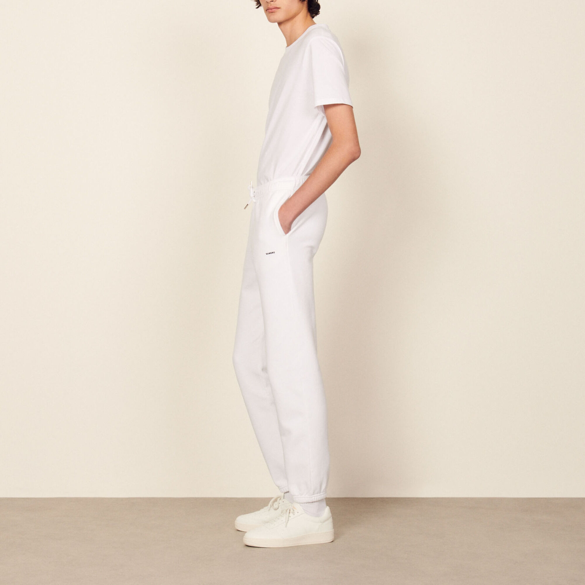 Pantalón de jogging de muletón bordado