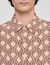 Camisa fluida con estampado de cuerda