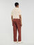 Pantalón ancho de algodón elástico