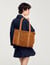 Bolso tote de ante
