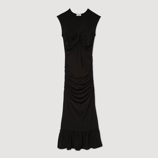 Vestido largo drapeado