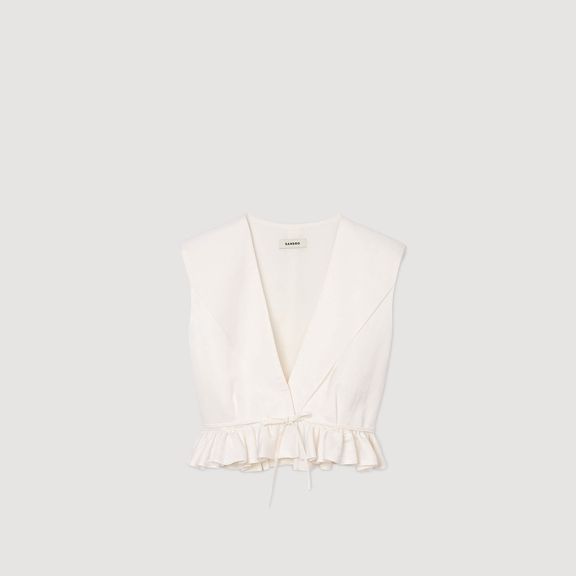 Top corto con volante