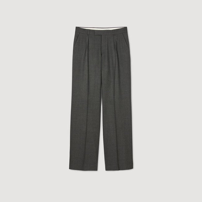 Pantalón de traje de lana