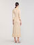 Vestido largo de punto con strass