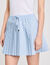 Falda corta plisada con strass