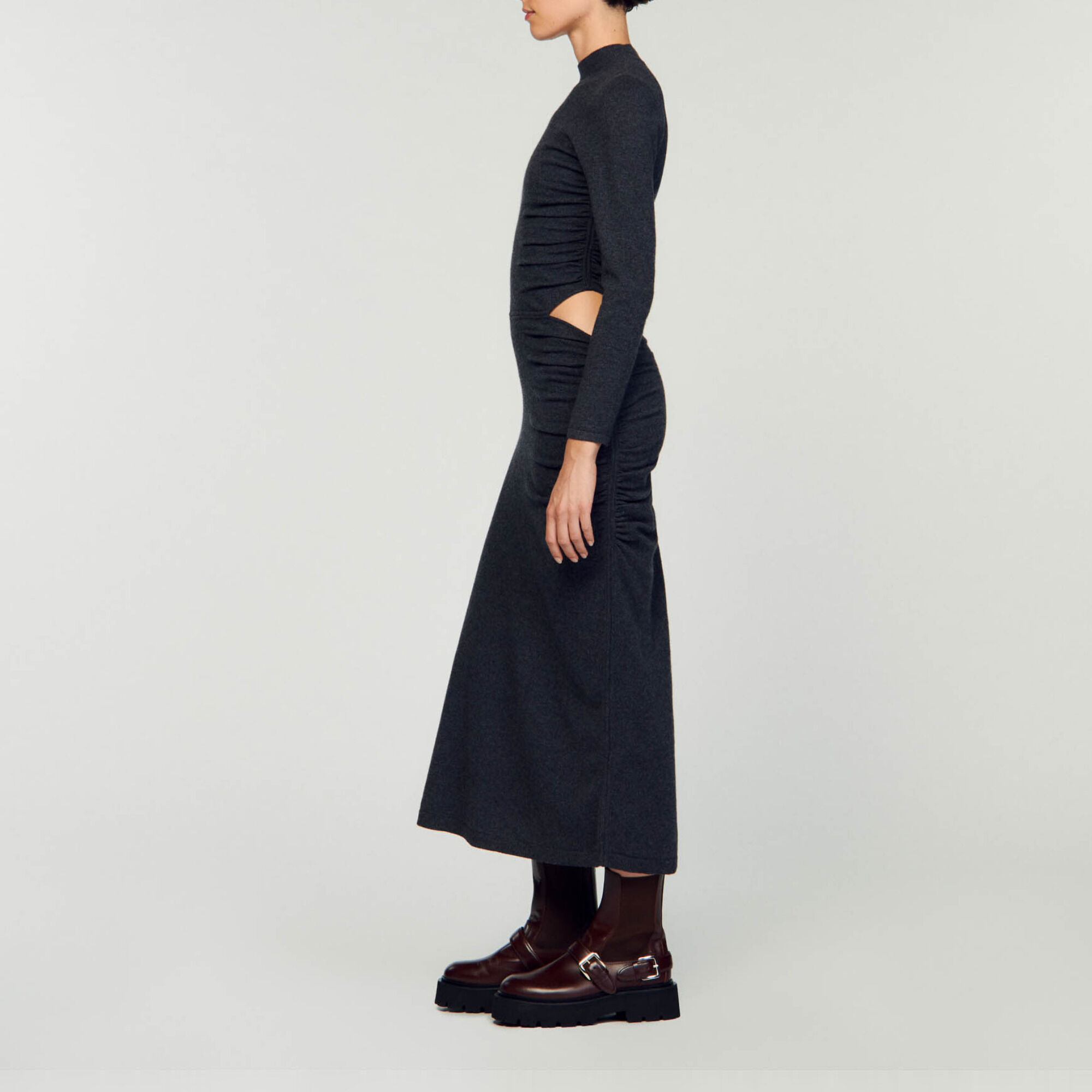 Vestido largo de punto