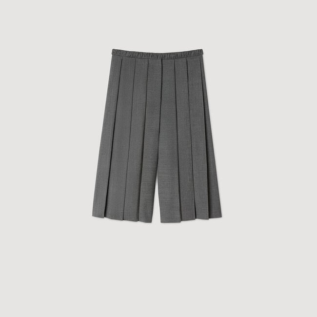 Pantalón largo plisado