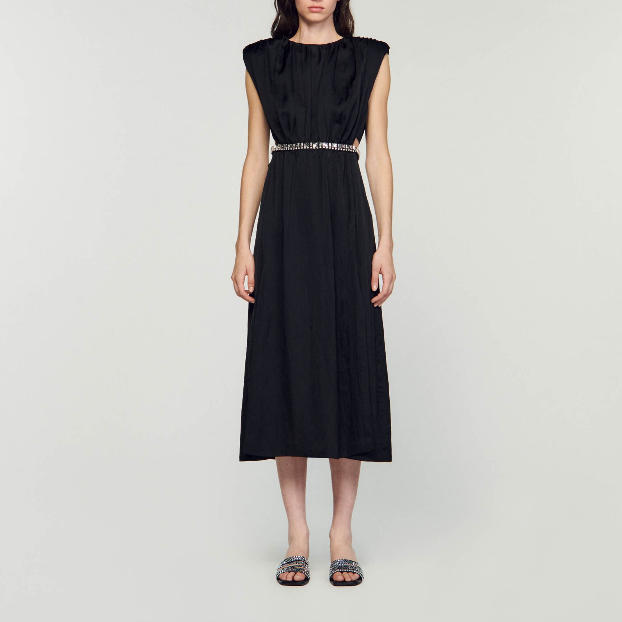 Vestido largo con pedrería