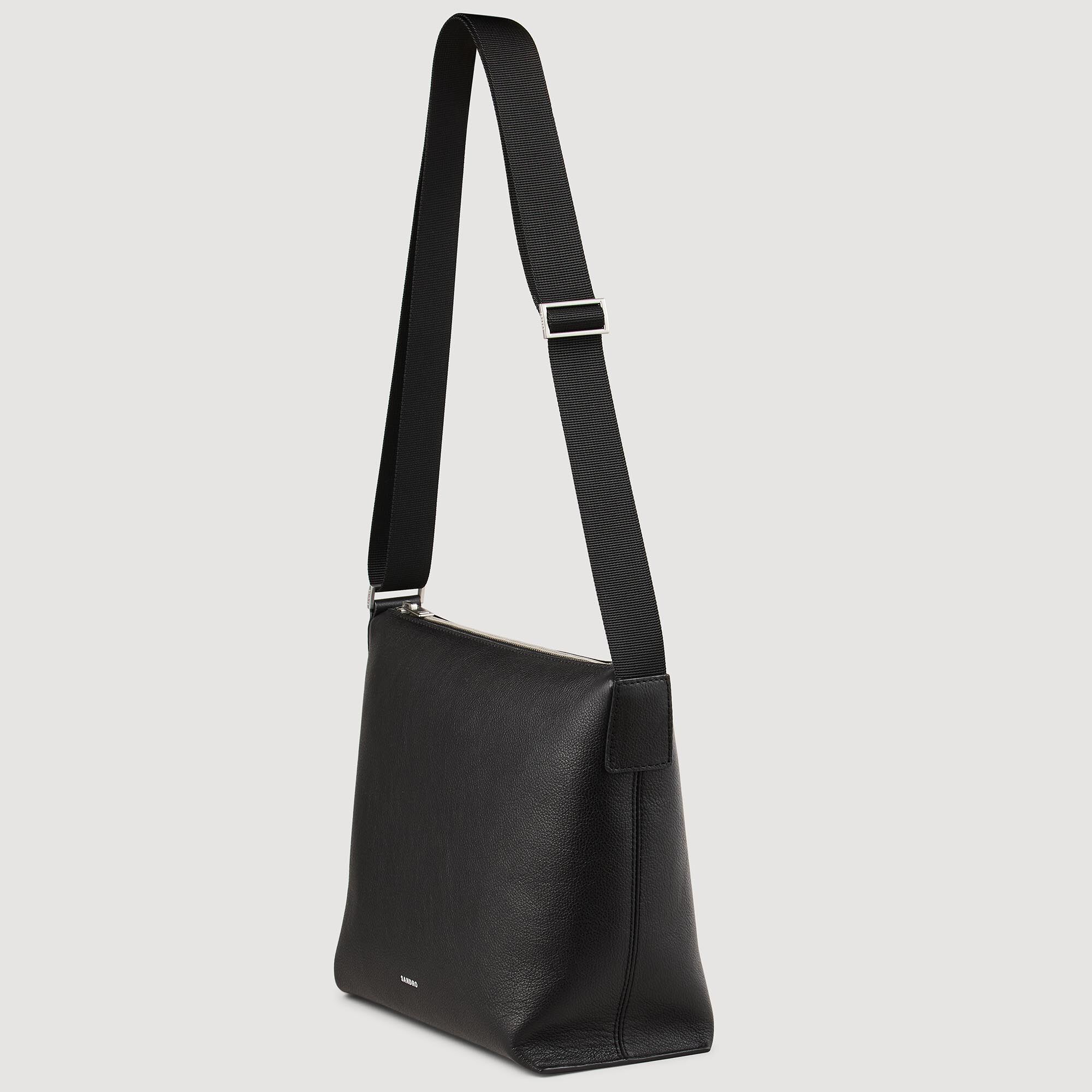 Bolso de cuero granulado