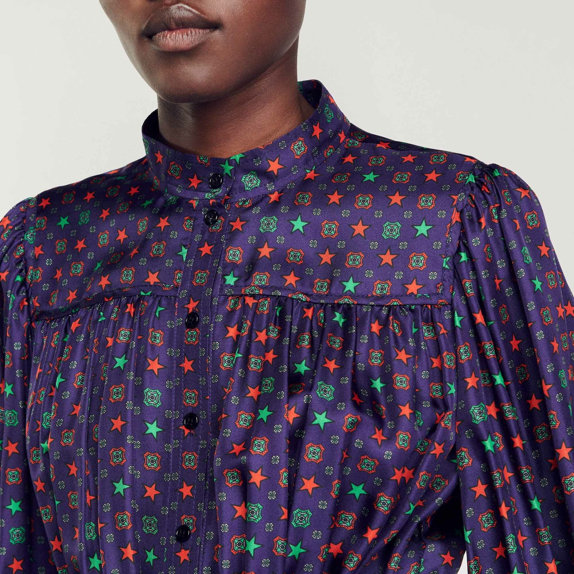 Vestido midi estampado