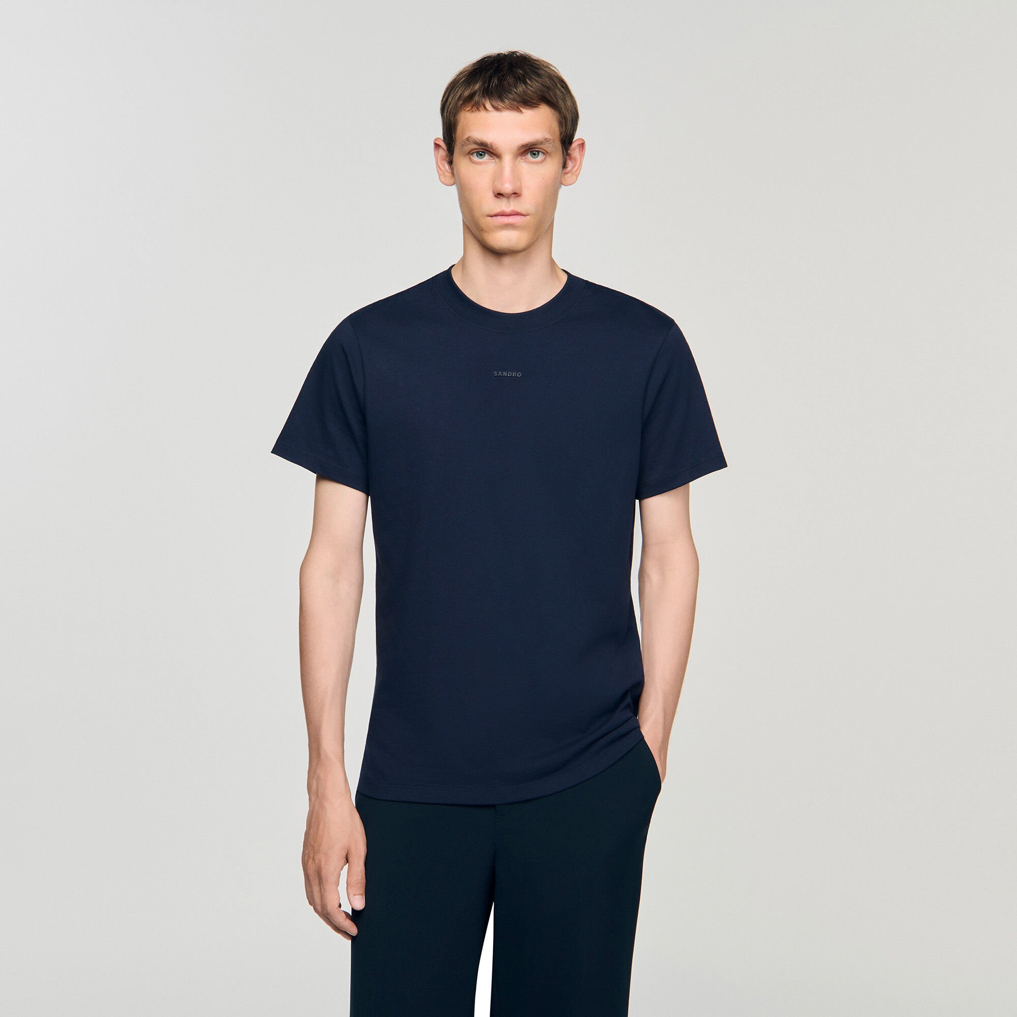 Camiseta de algodón con logotipo