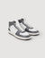 Sneakers altas de piel