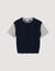 Jersey de punto de dos materiales
