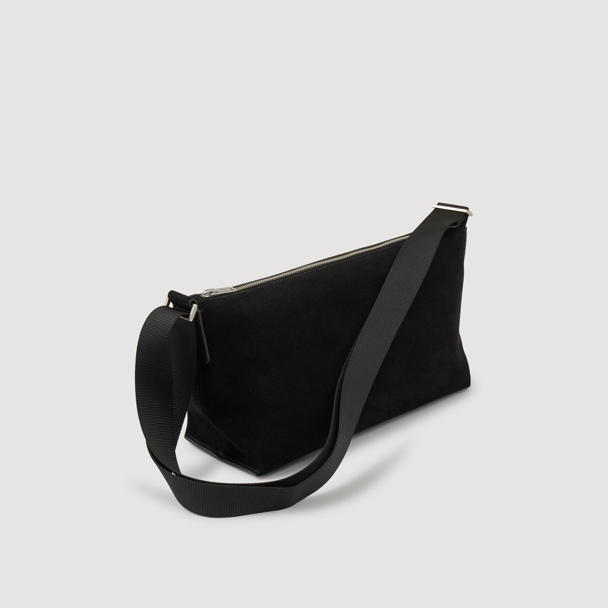 Bolso hobo de cuero flor