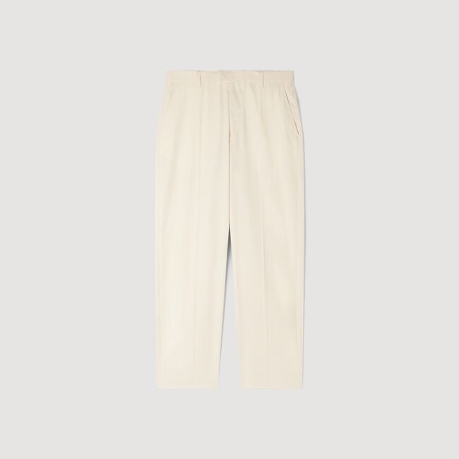 Pantal&oacute;n ancho de algod&oacute;n