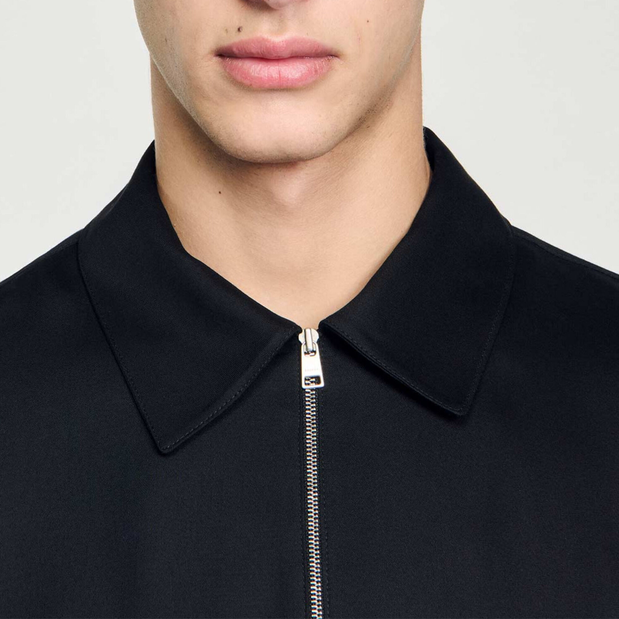 Camisa fluida con cremallera - Hombre | Sandro
