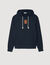 Sudadera con parche de cuero