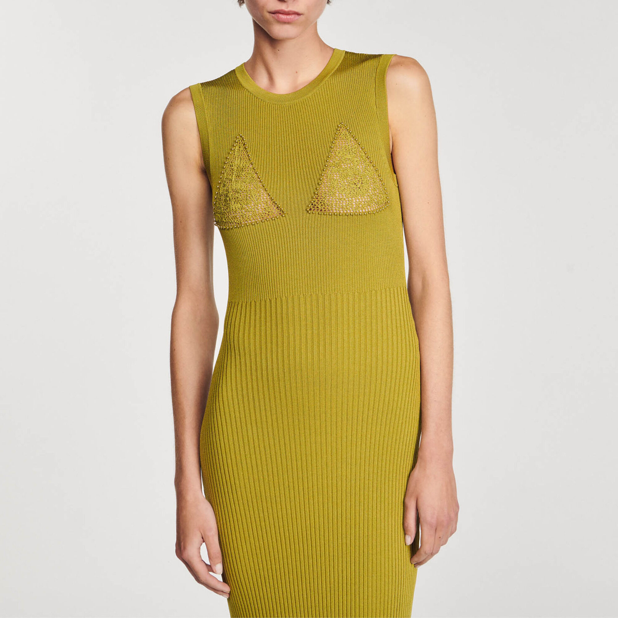 Vestido midi de punto