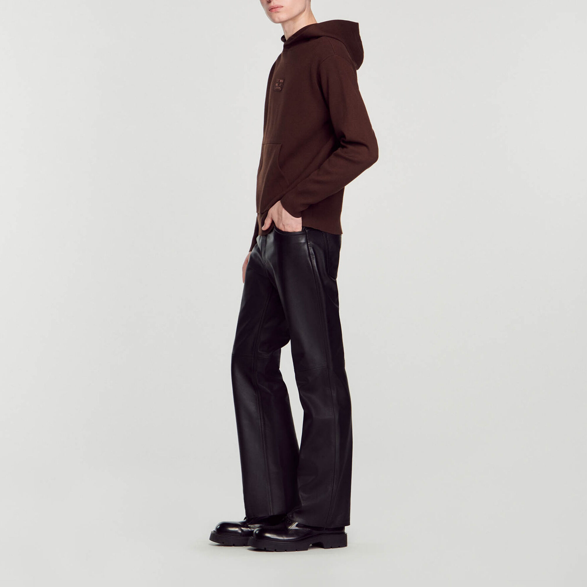 Sudadera de punto con capucha