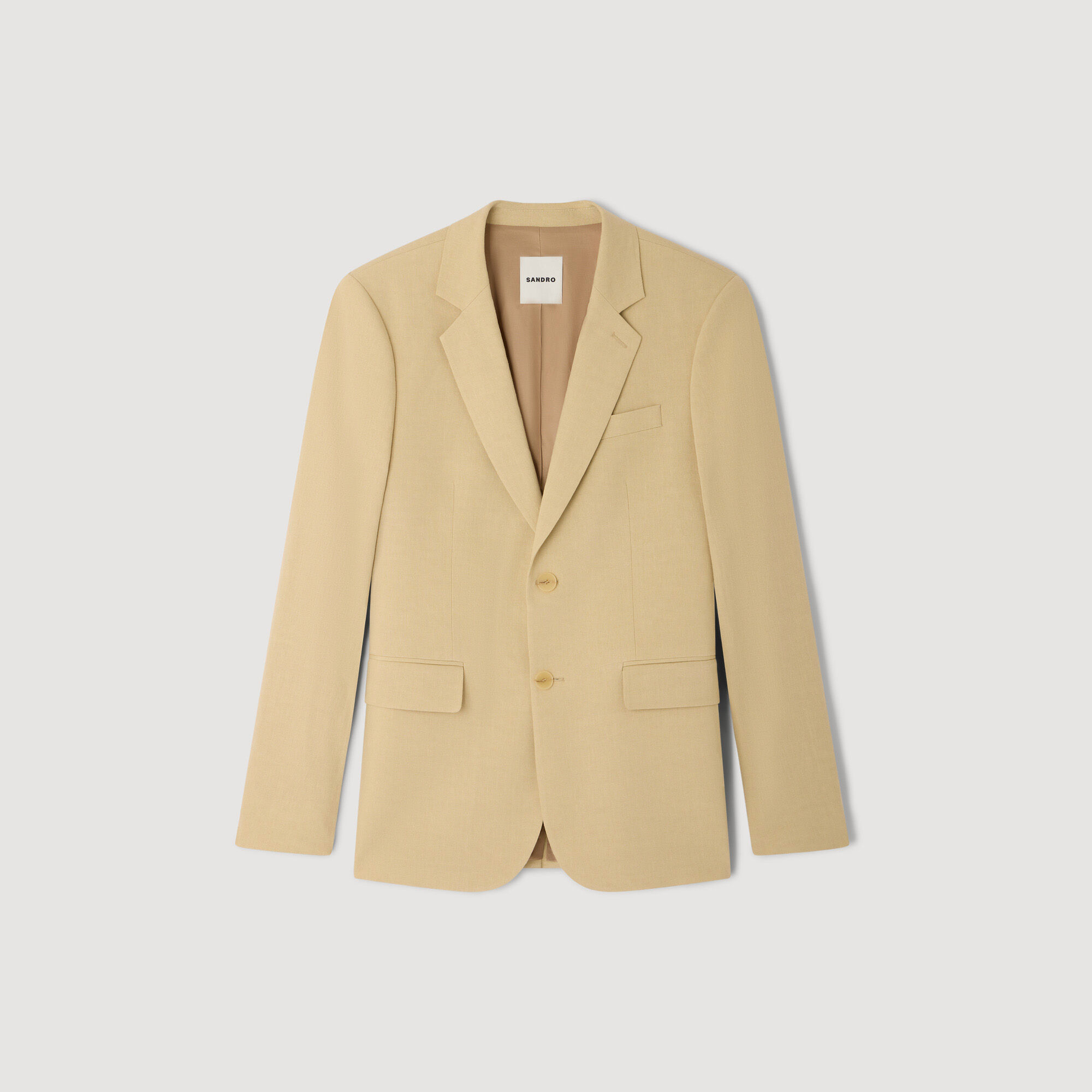 Chaqueta de traje cl&aacute;sica de lino