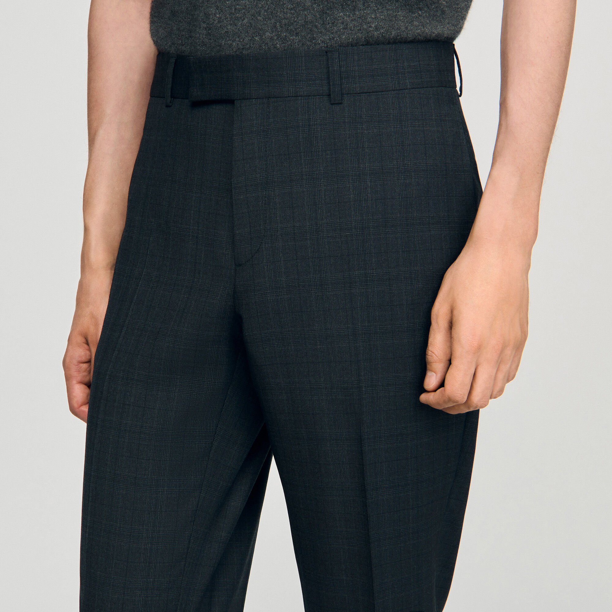 Pantalón de lana a cuadros