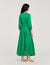 Vestido largo jacquard floral