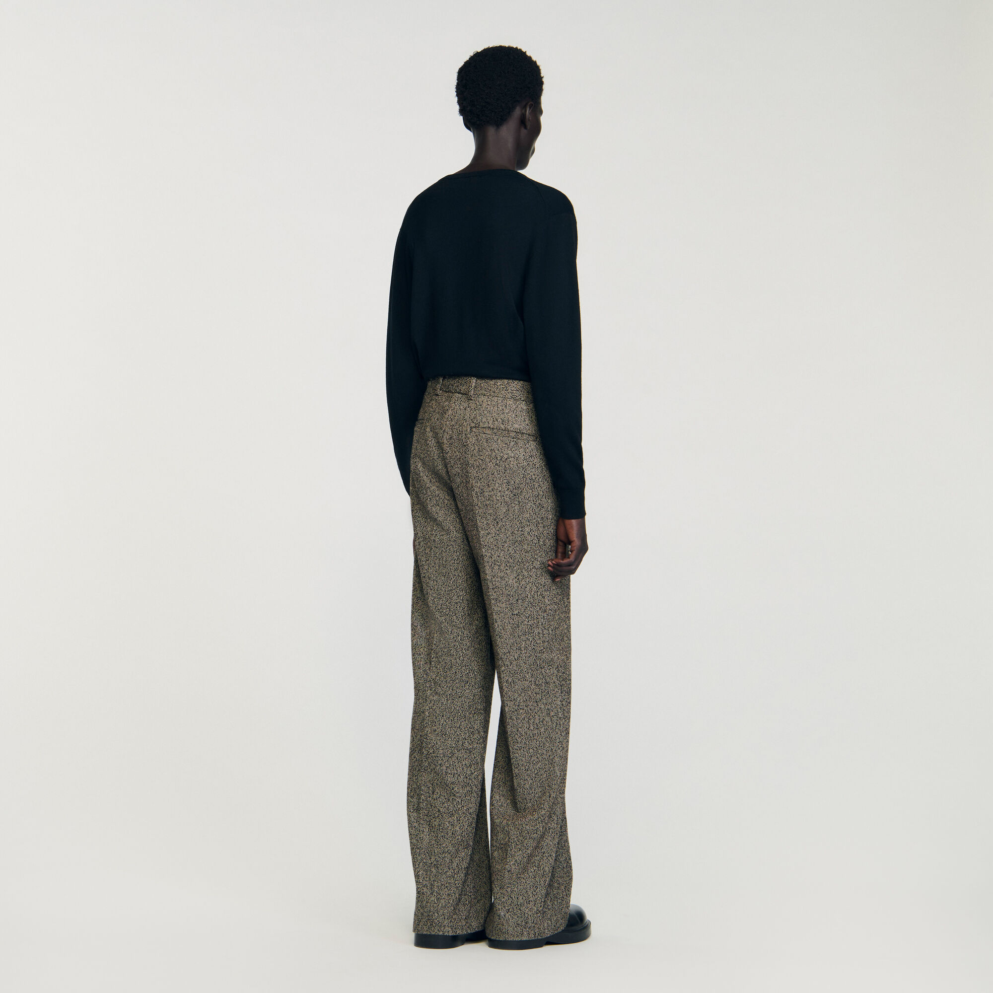 Pantalón ancho de traje