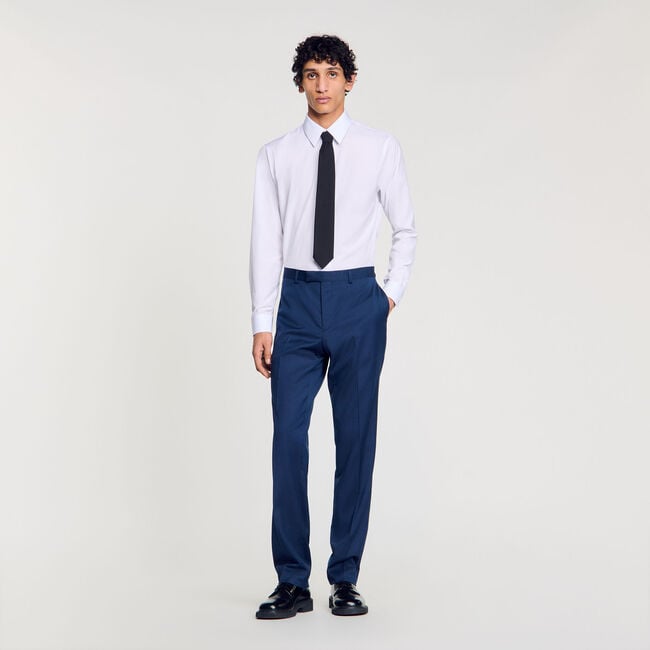 Pantalón de traje de lana