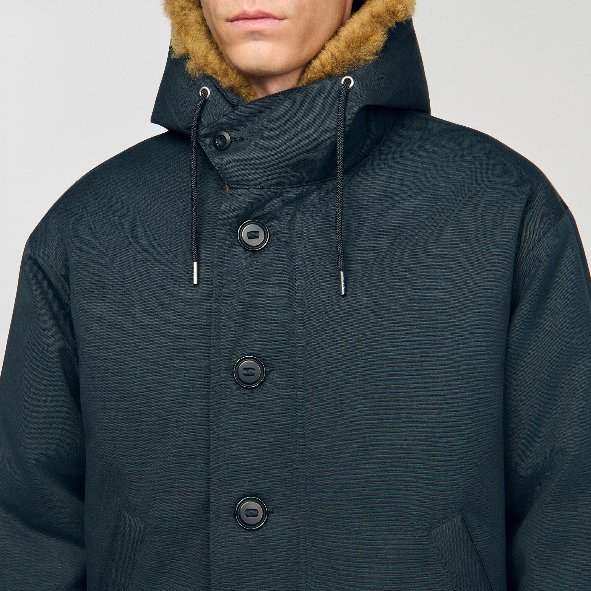 Parka de algodón con capucha