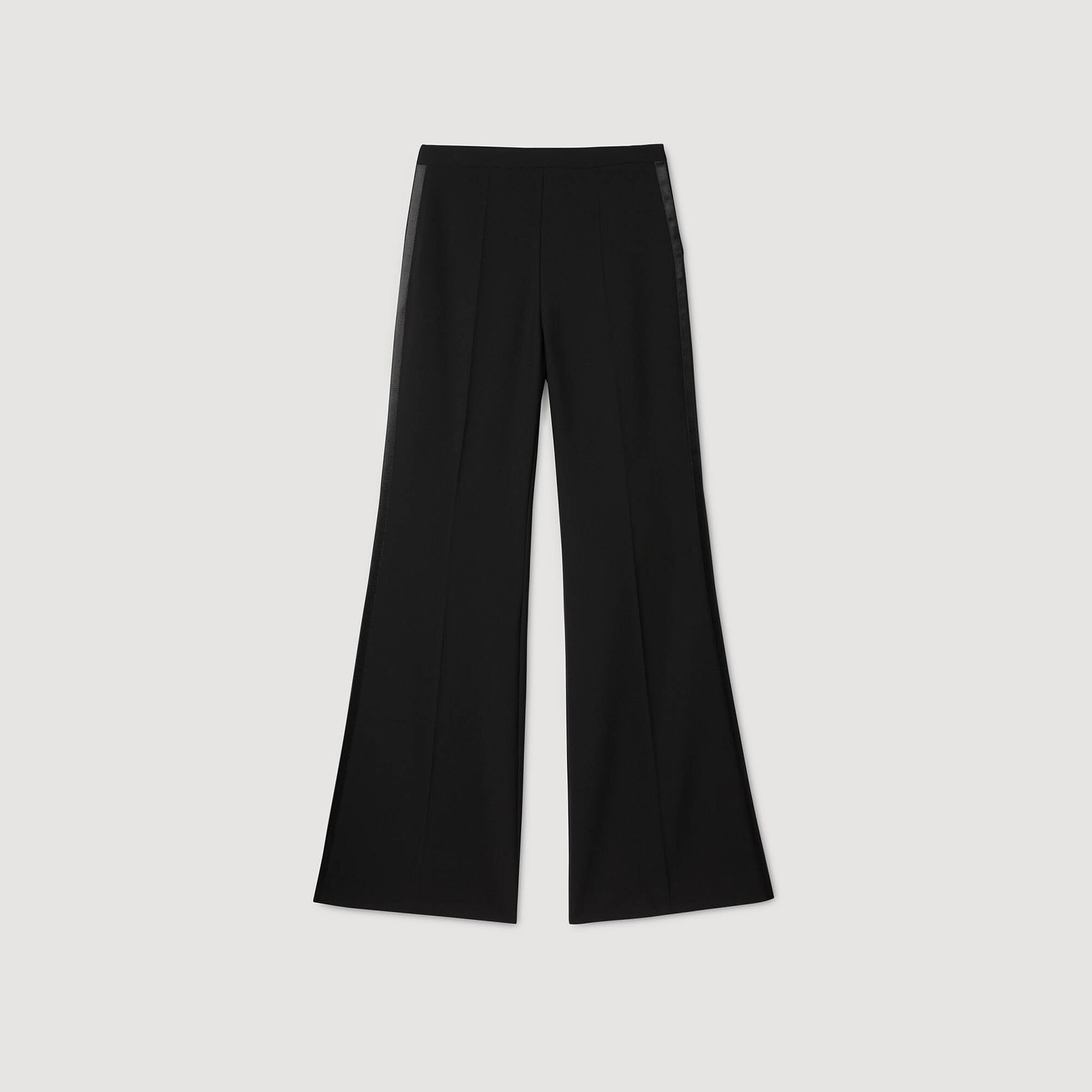 Pantalón de traje banda satinada