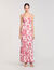 Vestido largo con estampado floral