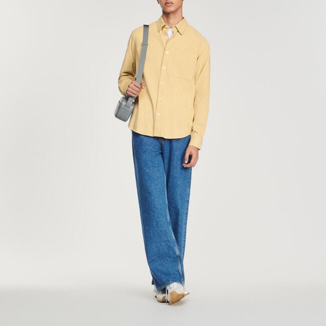 Camisa de terciopelo acanalado