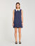 Vestido corto a rayas