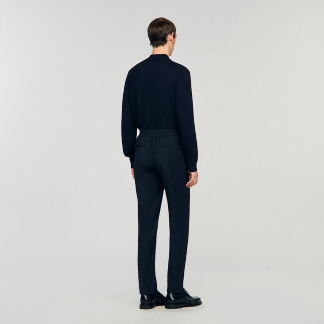 Pantalón recto elástico