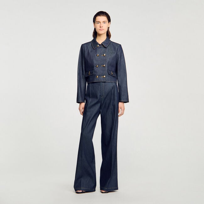 Pantalón de traje de denim