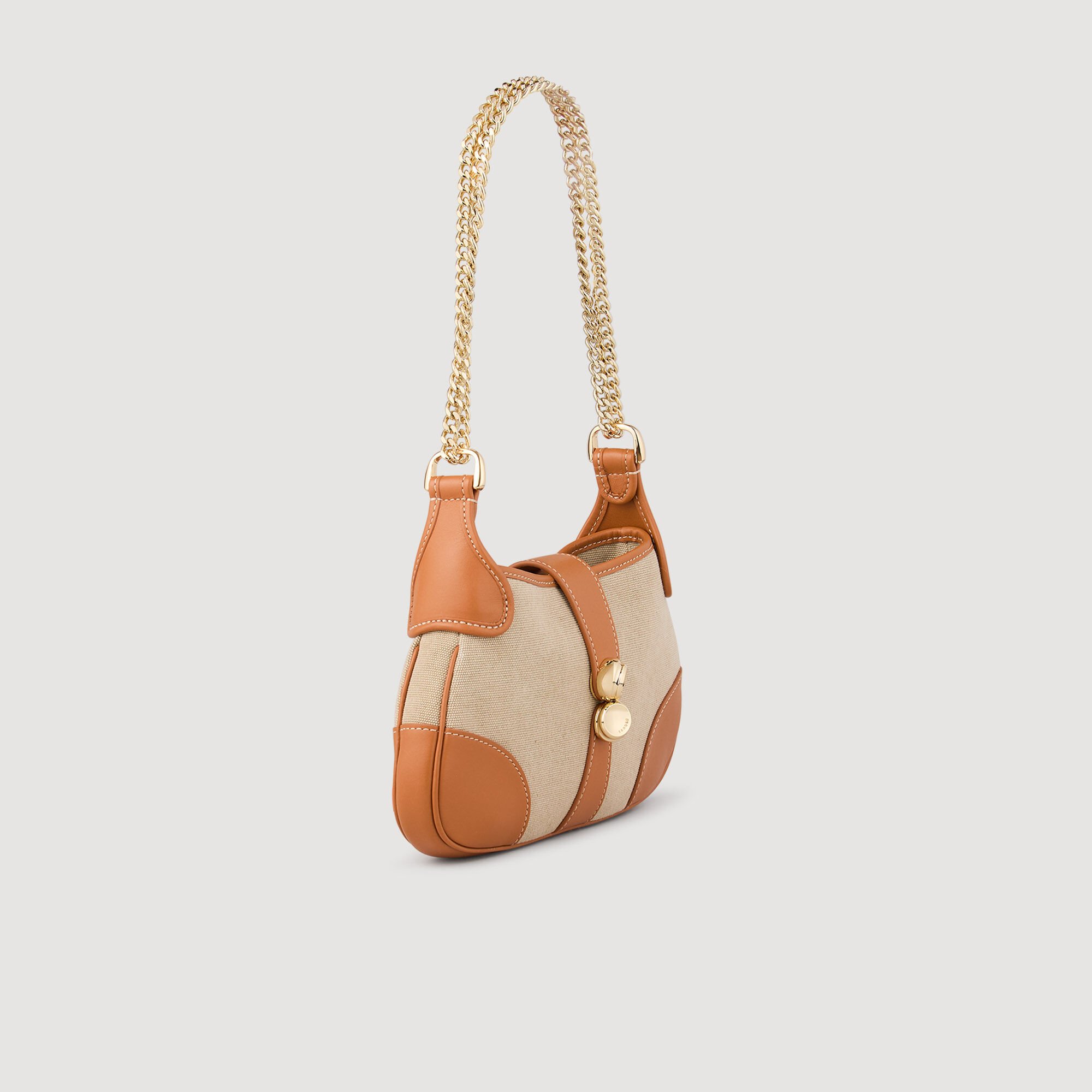 Bolso Janet de lona y cuero