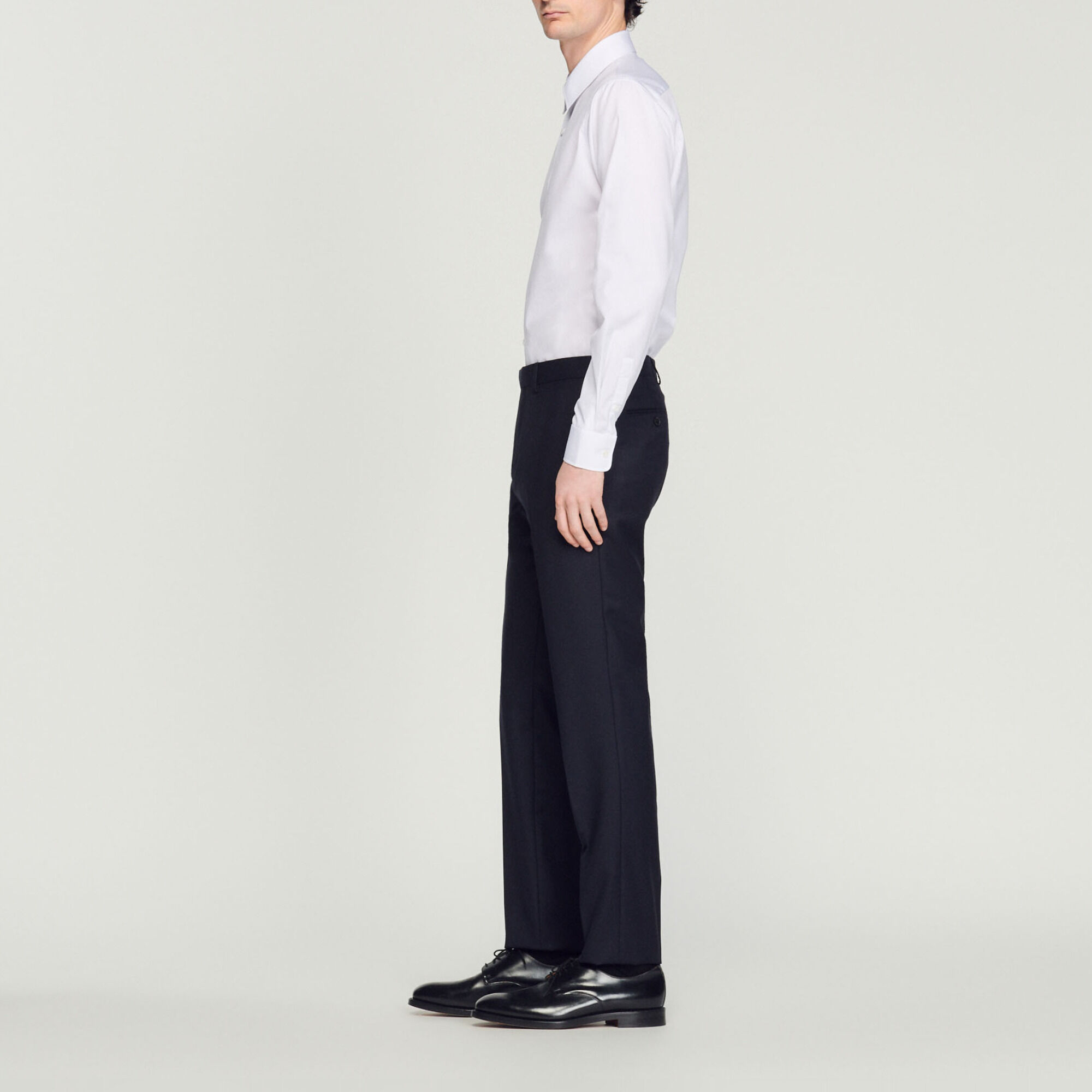 Pantalón de traje de lana stretch