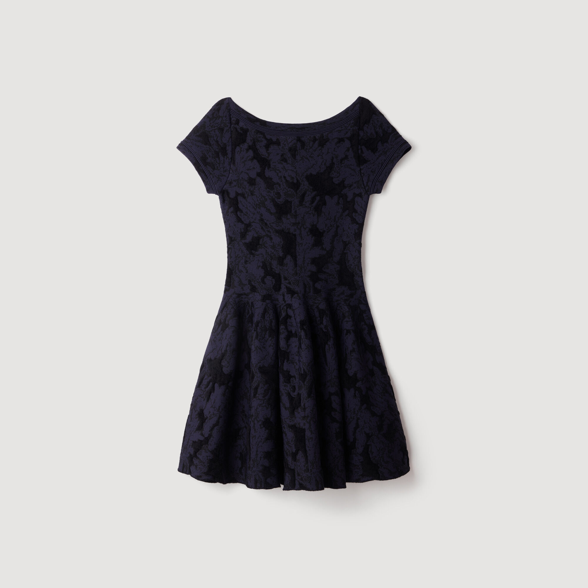 Vestido de punto jacquard floral - Mujer | Sandro