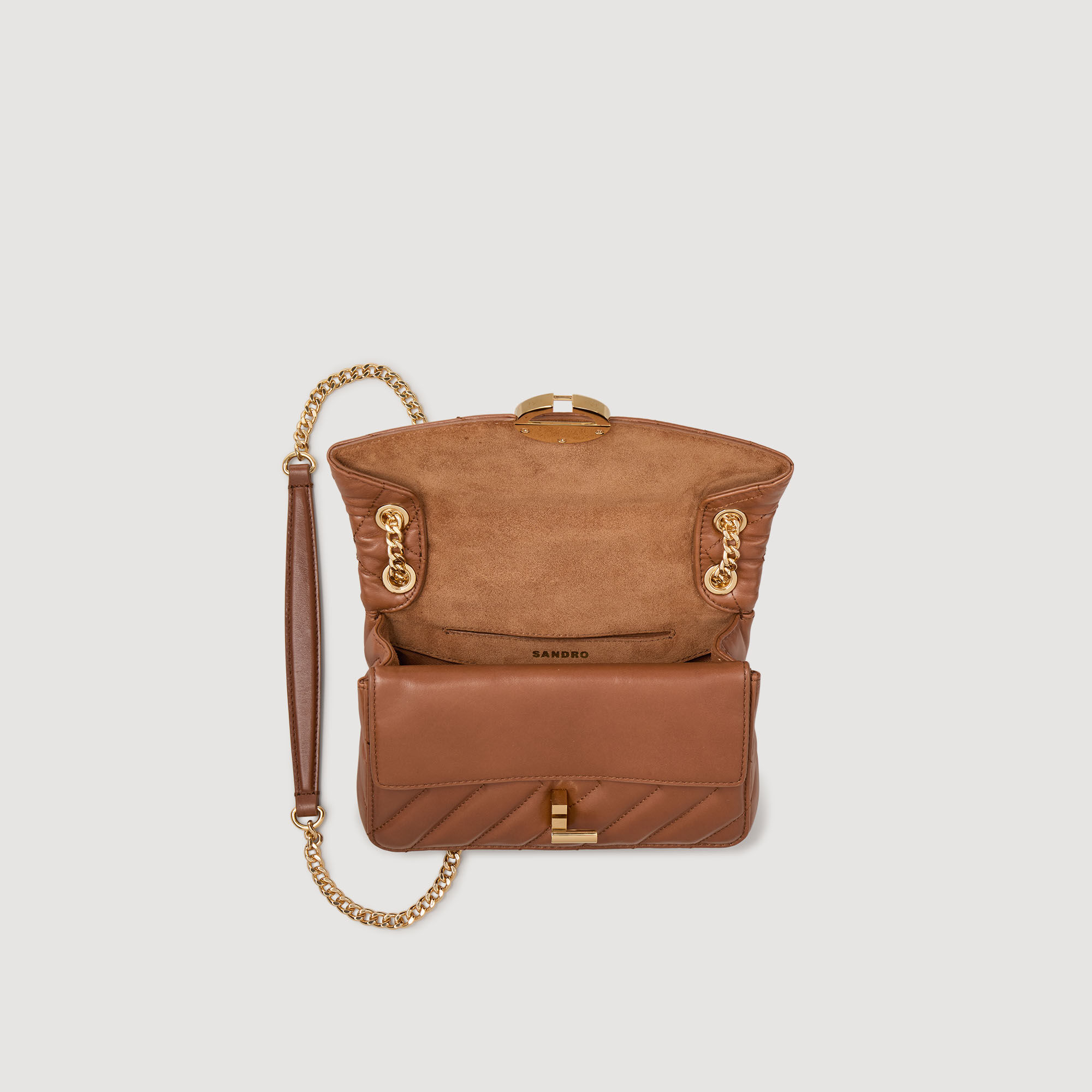 Bolso pequeño de cuero liso Yza