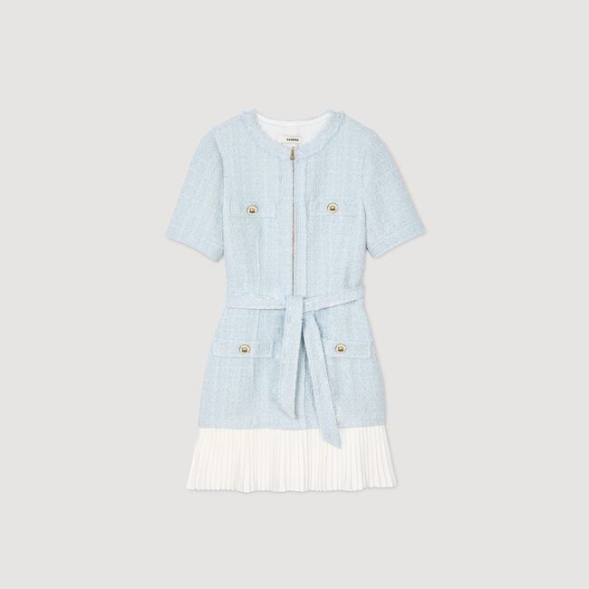 Vestido corto de tweed