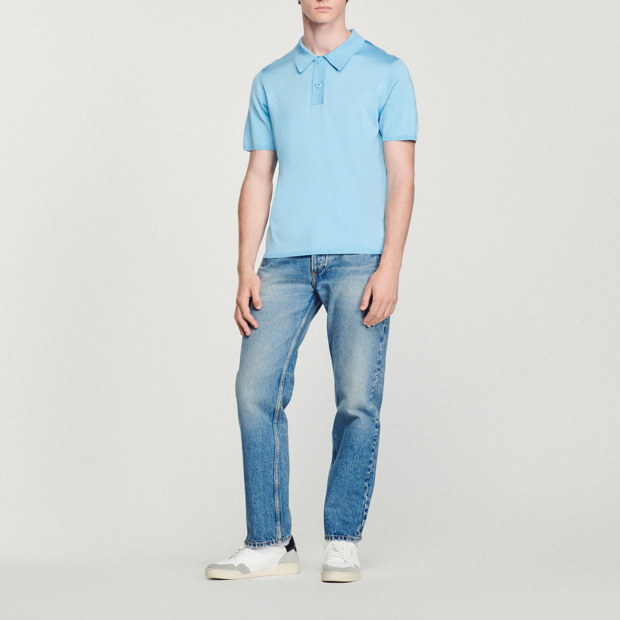 Polo de manga corta de punto