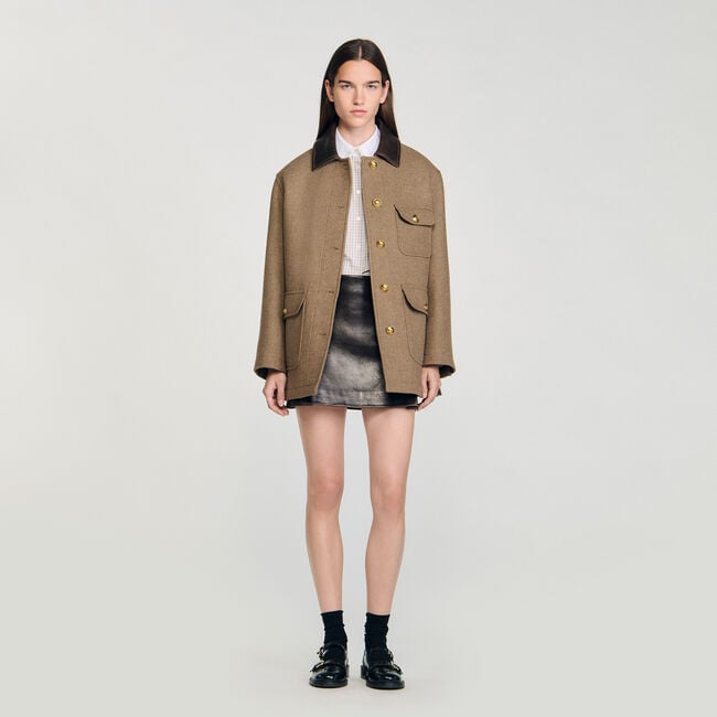 Abrigo de tweed