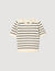 Jersey de rayas con cuello perlado