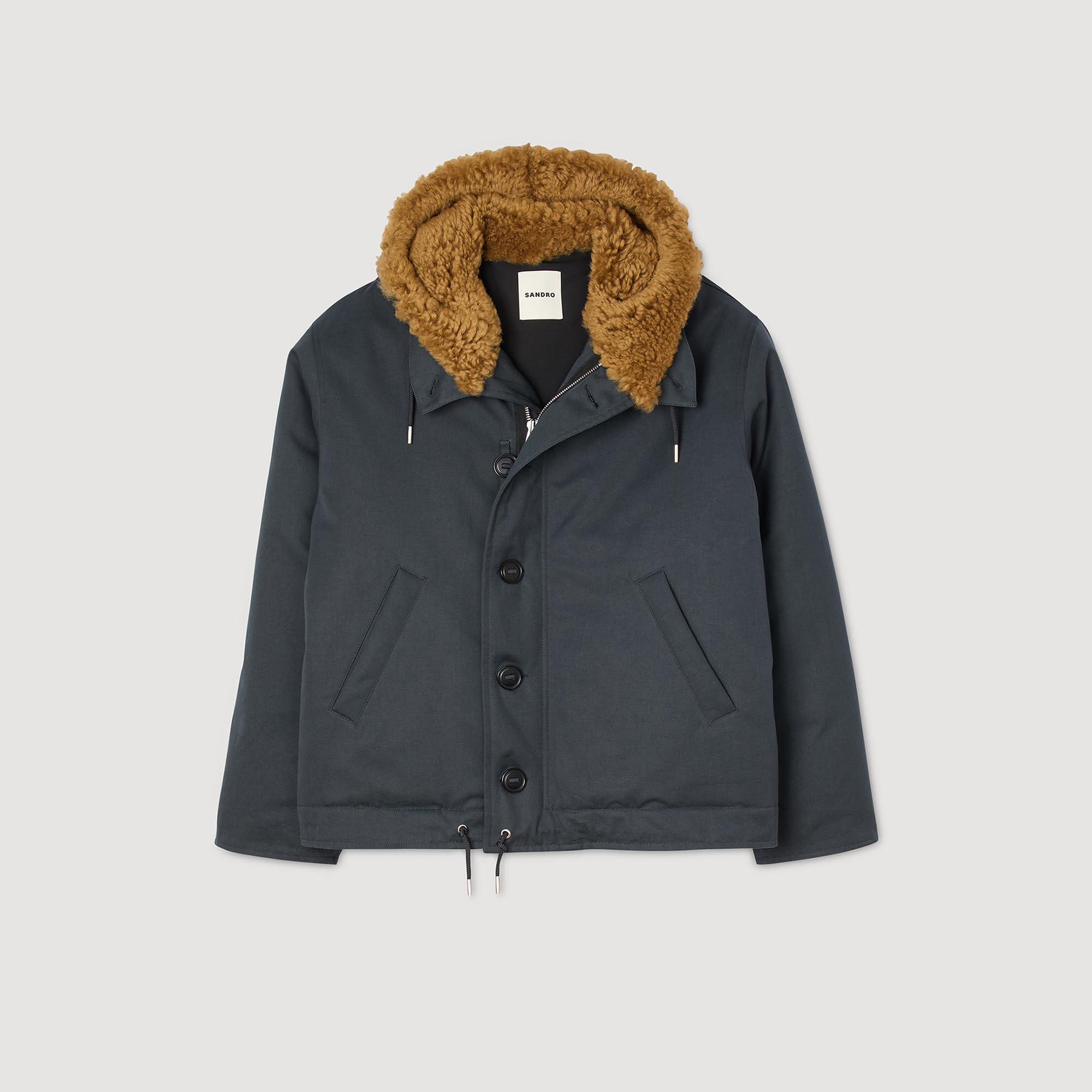 Parka de algodón con capucha