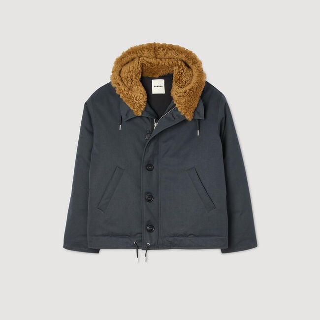 Parka de algodón con capucha