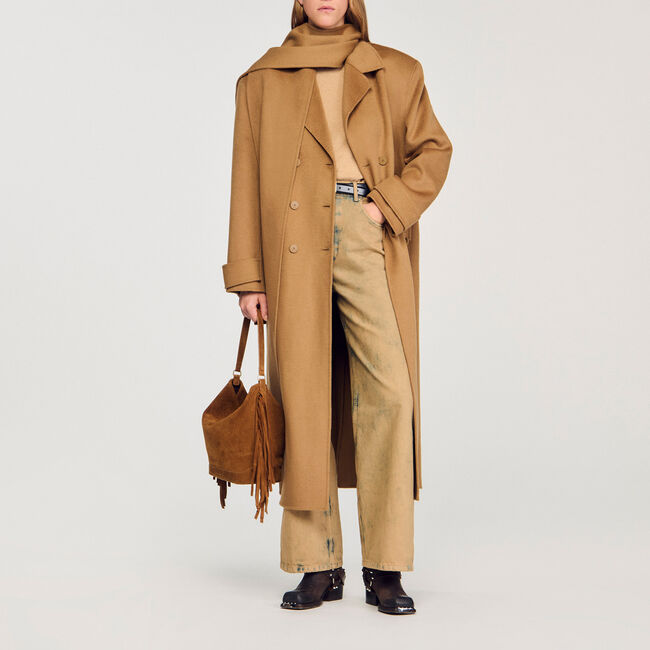 Abrigo oversize de lana - Mujer | Sandro