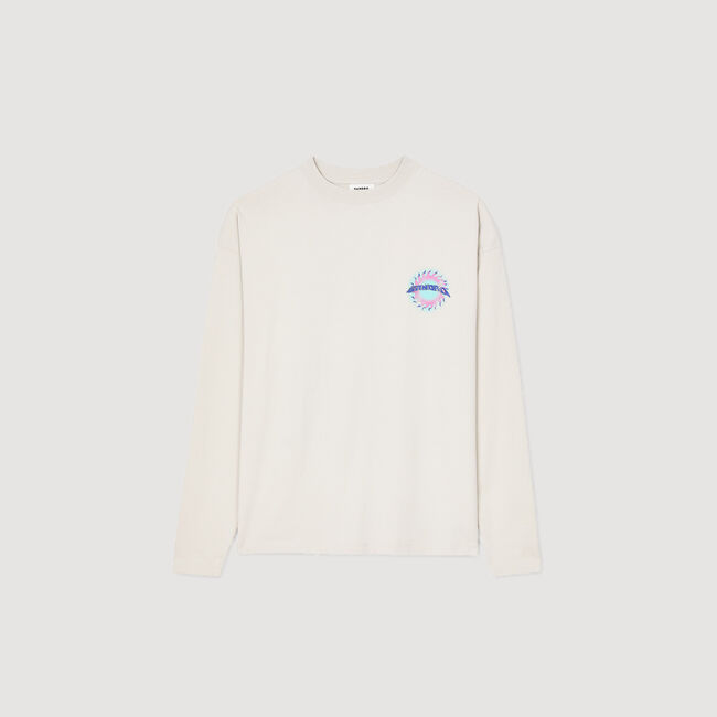 Camiseta con estampado de sol