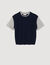 Jersey de punto de dos materiales